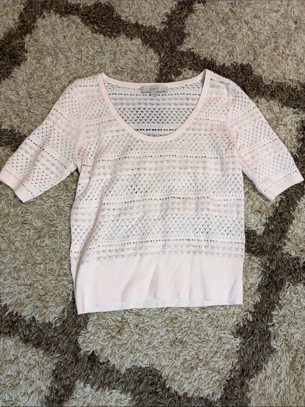 LOFT pastel pink sweater